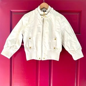 Faux Leather Girls’/Women’s Bomber Jacket